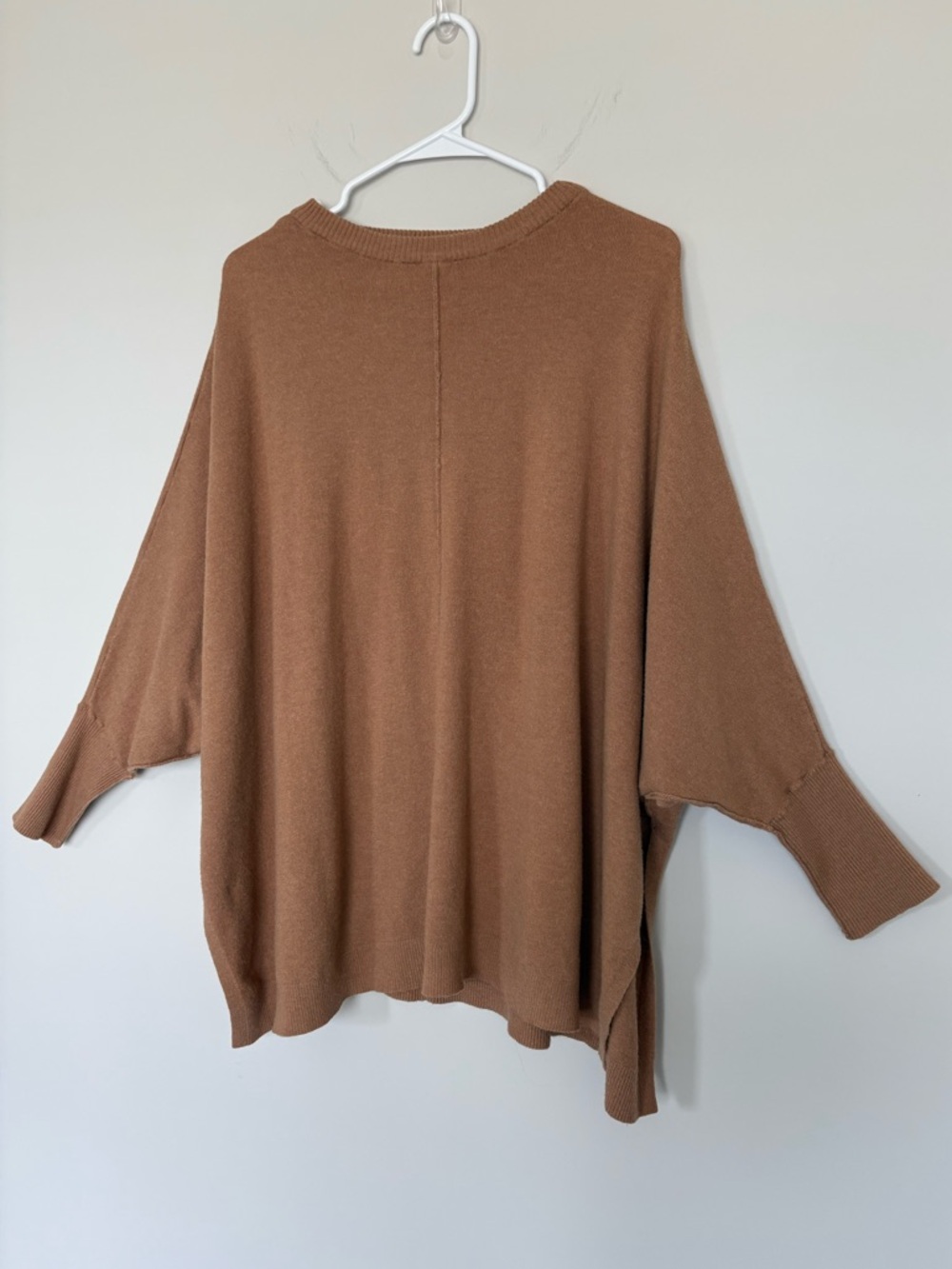Mud Pie Brown Boho Oversized Batwing Dolman Knit Sweater Top One Size